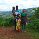 Chandan and his family in the Western Ghats