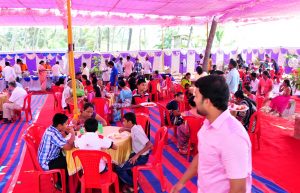 Guests enjoying the lunch